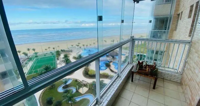 Apto de 2 dorm c/ suíte, 2 vagas, vista mar, 70 m² de área útil. bairro: mirim.