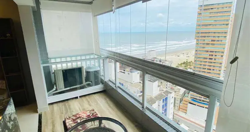 Apto de 2 dorm c/ suíte e sacada gourmet c/ vista mar, 77 m² de área útil. bairro: boqueirão.