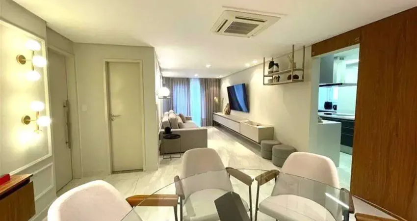 Apto de 3 dorm c/ 3 suítes e vista mar, 2 vagas, 161 m² de área útil. bairro: tupi.