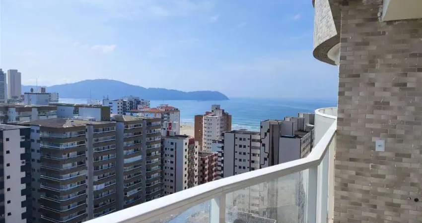 Cobertura com 4 dorm, vista mar, 4 suítes, 3 vagas, 193,04 m² de área útil. bairro: guilhermina.