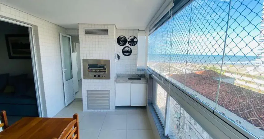 Apto de 3 dorms c/ 2 suítes, 121 m² de área útil, frente mar. bairro: canto do forte.