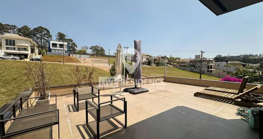 Louveira x itatiba casa nova com vista eterna para o lago e projeto moderno