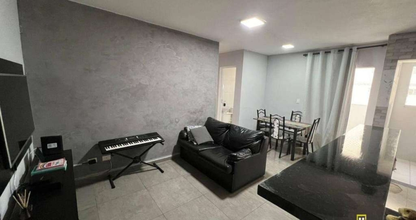 Apartamento com 2 dormitórios à venda, 52 m² por R$ 290.000,00 - Jardim dos Pássaros - Guarujá/SP