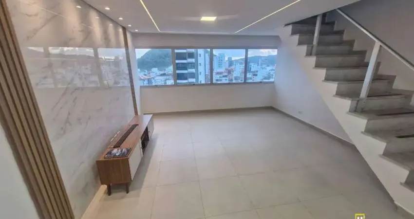 Cobertura com 2 dormitórios à venda, 170 m² por r$ 780.000,00 - tombo - guarujá/sp