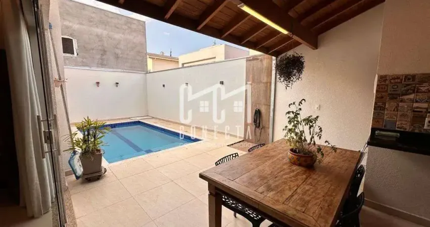 Casa sobrado em indaiatuba, condomínio portal dos ipes com 3 suítes - 206 m2