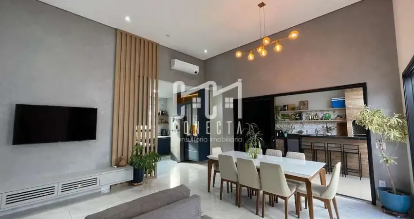 Casa térrea em indaiatuba, condomínio residencial milano com 3 suítes - 170 m²