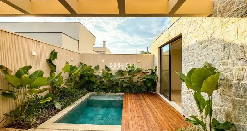 Casa Térrea em Indaiatuba, Condomínio Viena com 3 suítes - 160 m²
