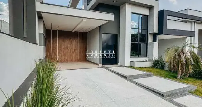 Casa Térrea em Indaiatuba, Condomínio Gran Reserve com 3 suítes - 140 m²