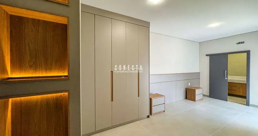 Casa Térrea em Indaiatuba, Condomínio Gran Reserve com 3 suítes - 140 m²