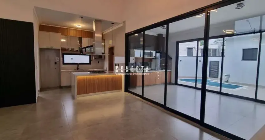 Casa Térrea em Indaiatuba, Condomínio Viena com 3 suítes - 206 m²