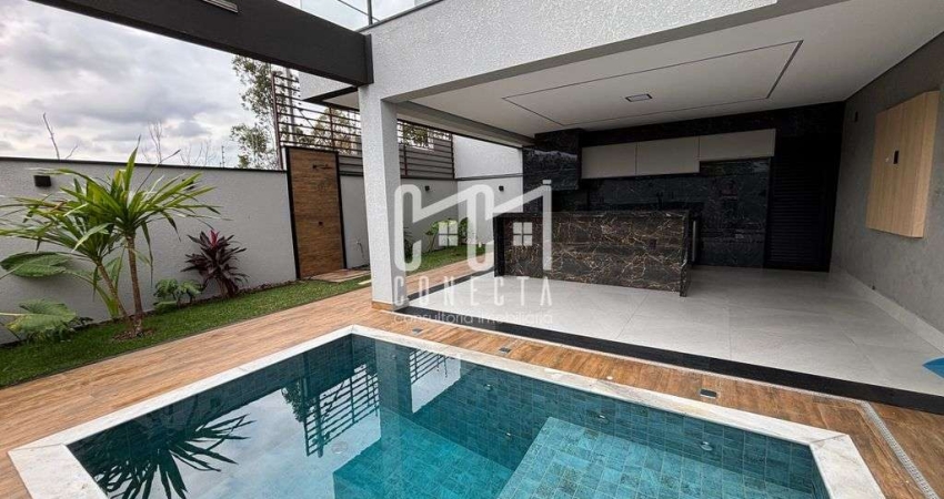 Casa Térrea Indaiatuba, Condomínio Gran Reserve com 3 suítes - 192 m²