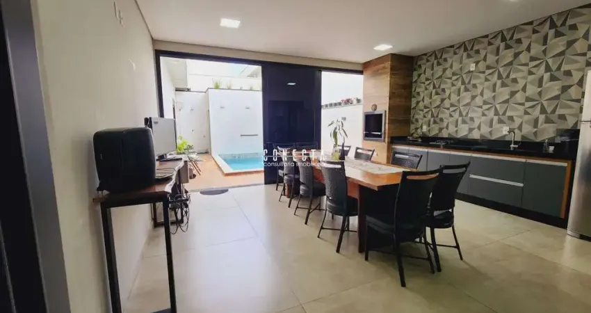Casa Térrea em Indaiatuba, Condomínio Jardins Di Roma com 3 suítes - 204 m²