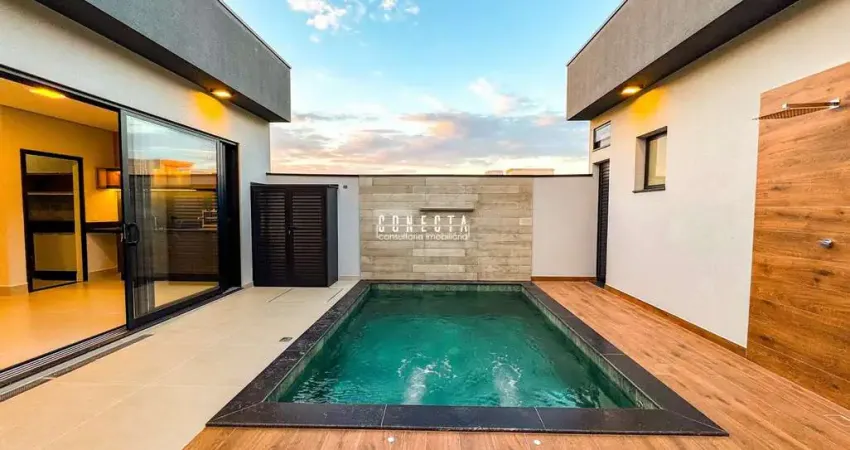 Casa Térrea em Indaiatuba, Condomínio Maria Cândida com 3 suítes - 200 m²