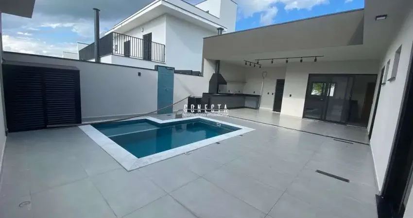 Casa Térrea em Indaiatuba, Condomínio Jardins Di Roma com 3 suítes - 208 m²