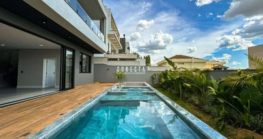 Casa Sobrado em Indaiatuba, Vila Paradiso com 3 suítes - 311 m²