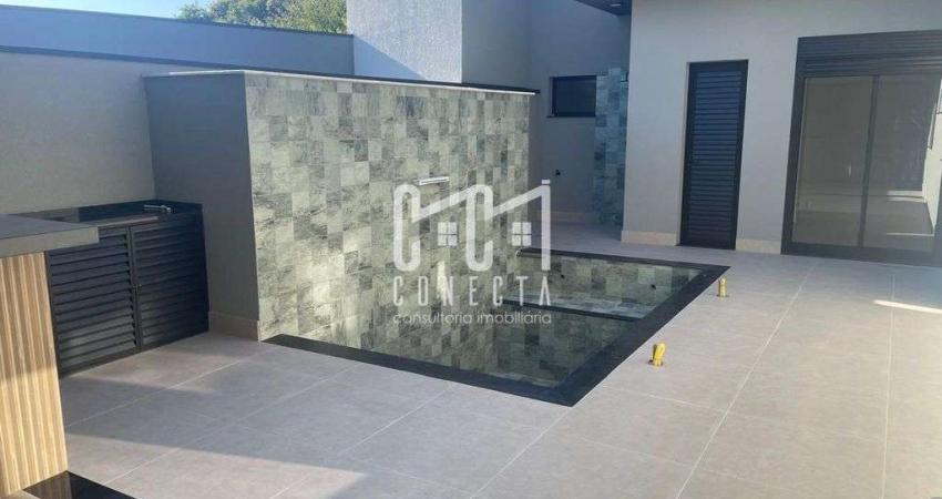 Casa Térrea Indaiatuba, Condomínio Gran Reserve com 3 suítes - 138 m²