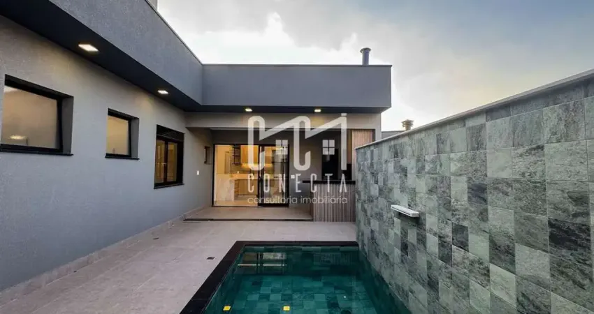 Casa Térrea Indaiatuba, Condomínio Gran Reserve com 3 suítes - 138 m²