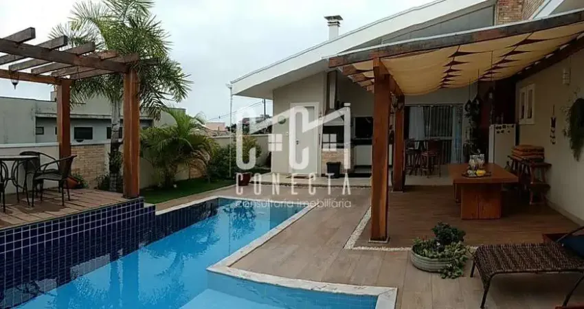 Casa em Indaiatuba, Condomínio Helvétia Park com 2 suítes - 245 m²