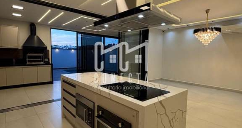 Sobrado em Indaiatuba, Condomínio Gran Reserve, 3 suítes, 279 m²