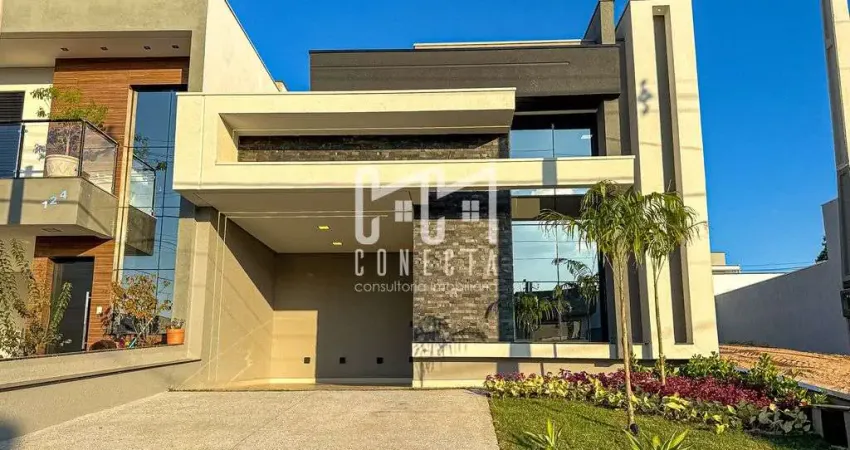 Casa Térrea Indaiatuba, Condomínio Gran Reserve com 3 suítes - 138 m²