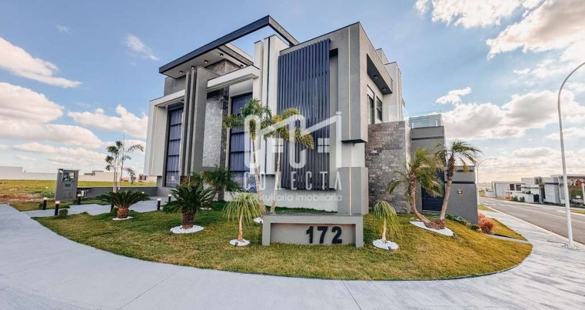 Sobrado em Indaiatuba, Condomínio Maria Cândida com 4 suítes - 340 m²