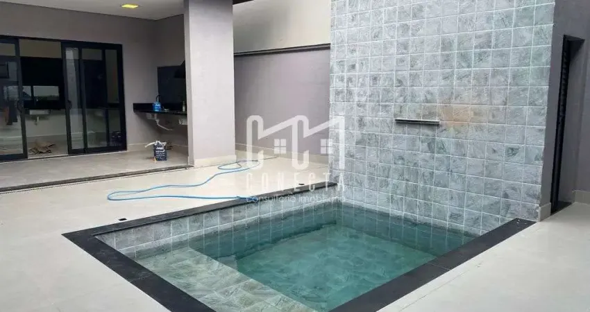 Casa Térrea em Indaiatuba, Condomínio Dona Lucilla com 3 suítes - 210 m²