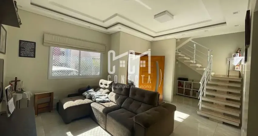 Sobrado em Indaiatuba, Condomínio Montreal com 3 suítes - 179 m²