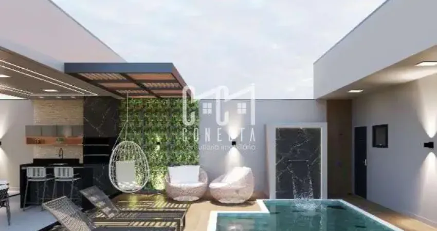 Casa Térrea em Indaiatuba, Jardim Esplanada II, com 3 suítes - 192 m²