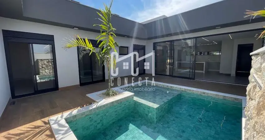 Casa térrea em indaiatuba, condomínio maria cândida com 3 suítes - 198 m²