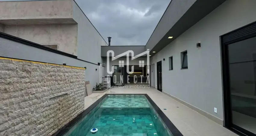 Casa térrea em indaiatuba, residencial evidências com 3 suítes - 234 m²