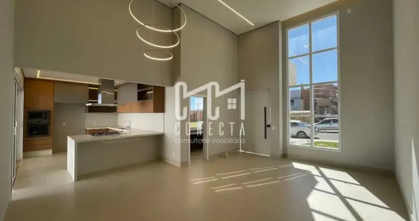 Casa térrea em indaiatuba, condomínio maria cândida com 3 suítes - 190 m²