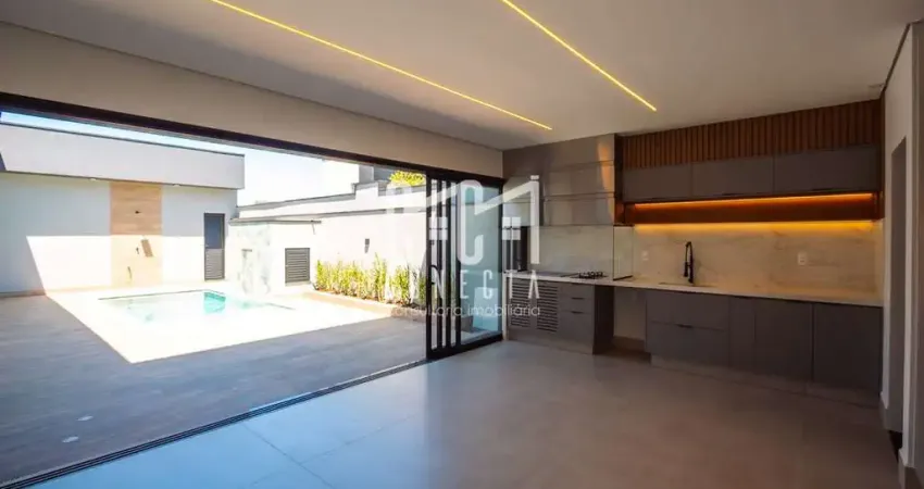 Casa térrea em indaiatuba, residencial evidências com 3 suítes - 198m²