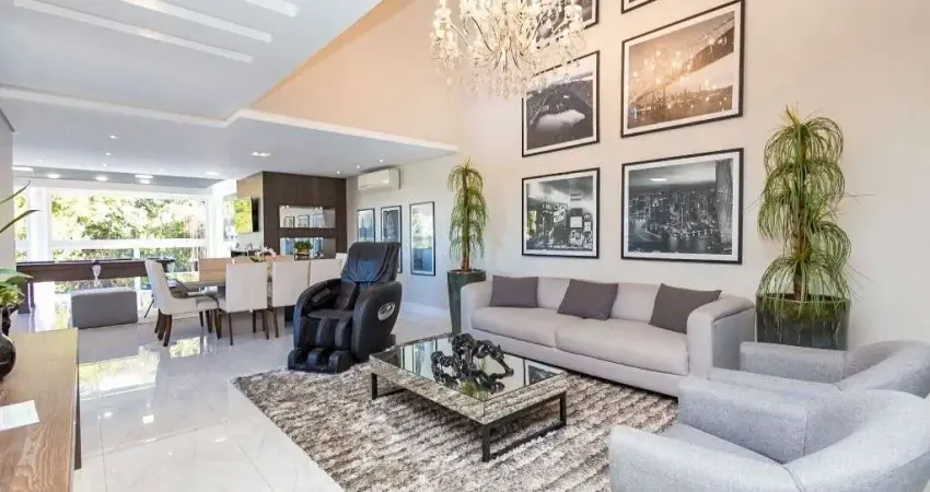 Casa em condomínio, impecável, 100% mobiliada - com 2 suítes e 2 demi-suítes à venda, 453 m² por r$ 5.200.000,00 - atuba - curitiba/pr