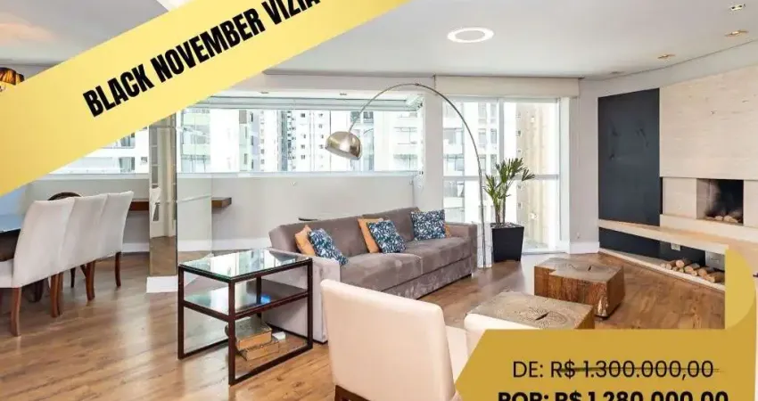 Apartamento com 3 dormitórios à venda, 128 m² por r$ 1.280.000,00 - cabral - curitiba/pr