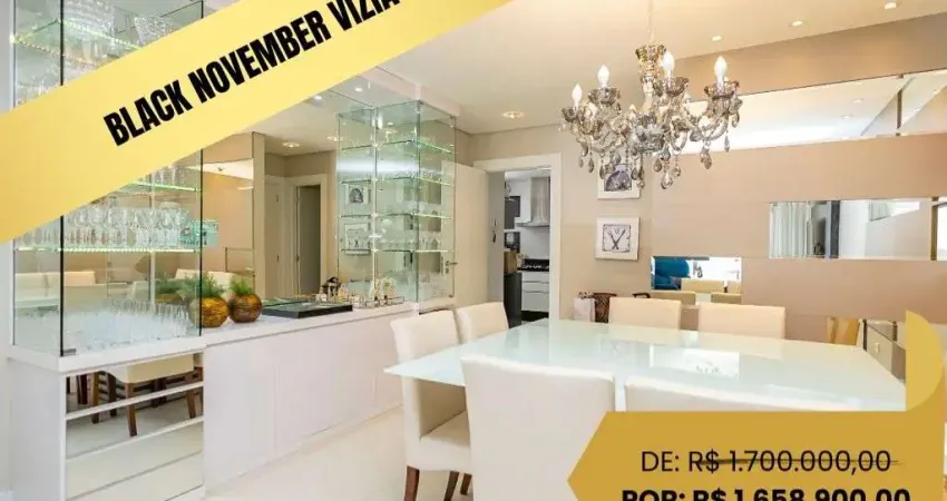 Apartamento 100% mobiliado com 3 suítes à venda, 129 m² por r$ 1.658.900 - água verde - curitiba/pr