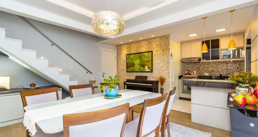 Cobertura semi mobiliada com 3 dormitórios à venda, 136 m² por r$ 1.330.000 - bacacheri - curitiba/pr