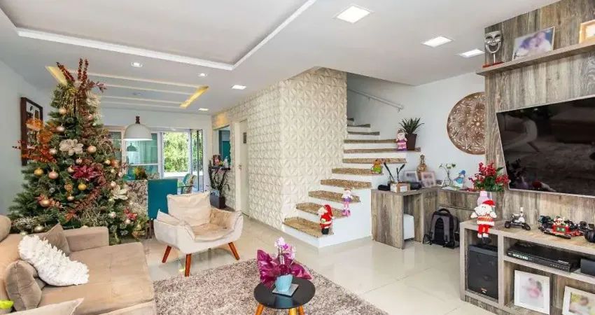 Sobrado triplex com 3 dormitórios, 2 suítes à venda, 285 m² por r$ 1.099.000 - abranches - curitiba/pr