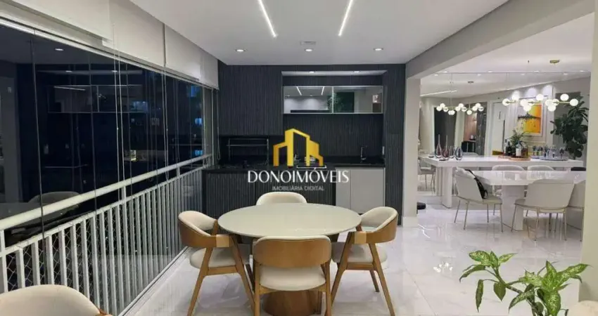 Apartamento sofisticado com 3 suítes e varanda gourmet – 155m² | domo life