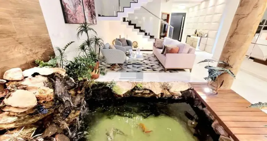 Lina casa (sobrado)à venda com três suites,piscina na melhor localização, jardim esplendor, indaiat