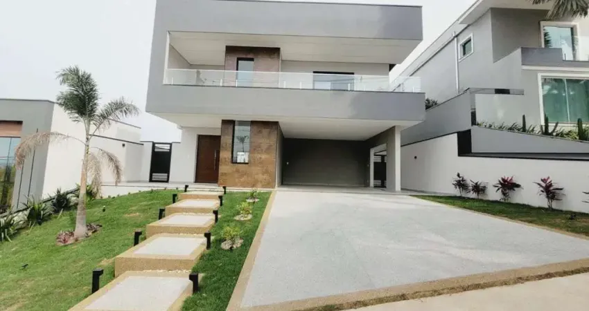 Linda e  moderna casa à venda, com três suítes com excelente acabamento em condomínio de alto padrã