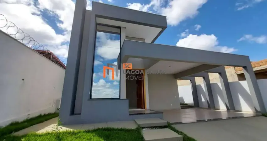 CASA MODERNA DE 03 QUARTOS NO BAIRRO VILA DOS IPÊS - LAGOA SANTA