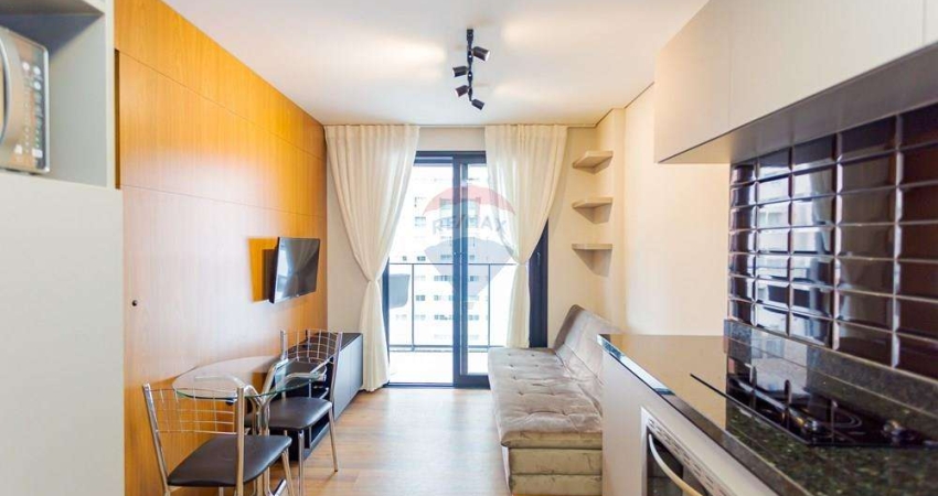 Apartamento para alugar 30m² com 1 quarto, sendo 1 suíte – Batel Curitiba/PR – R$ 2.150,00