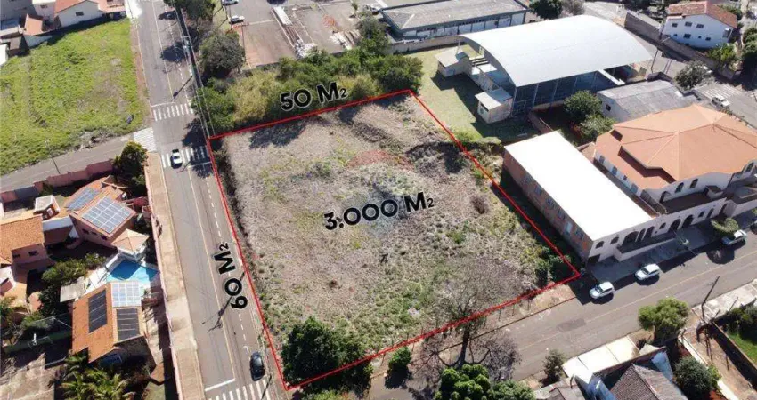 AMPLO TERRENO DE ESQUINA, COM 3.000.000 M², EM ÓTIMA LOCALIZAÇÃO, NO BAIRRO VILA SEUGLING, EM CORNÉLIO PROCÓPIO. VALOR R$ 3.000.000,00