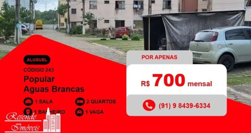 Apartamento com 2 quartos para alugar no Águas Brancas, Ananindeua 
