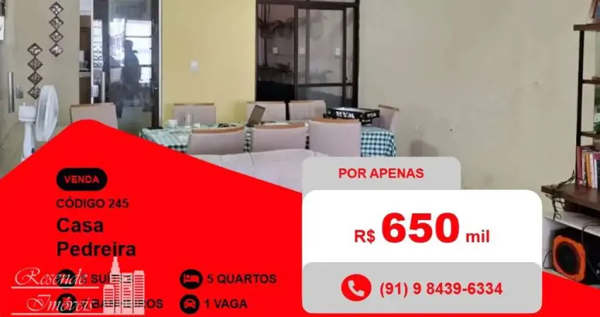 Casa com 5 quartos à venda no Pedreira, Belém 