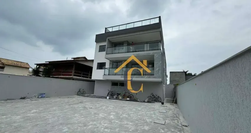 Apartamento garden com 3 dormitórios à venda, 75 m² por r$ 440.000,00 - costazul - rio das ostras/rj