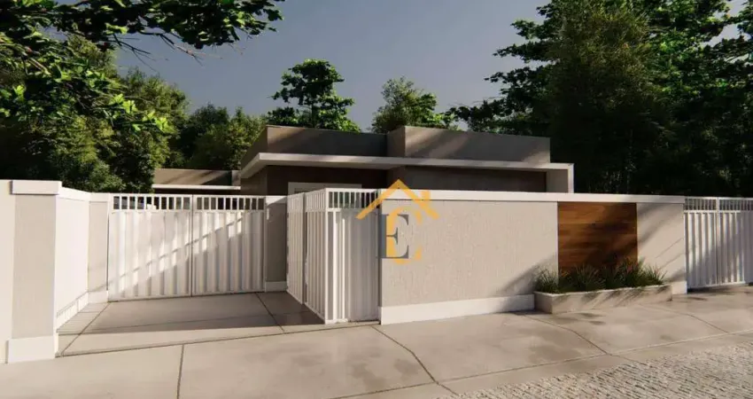 Excelente lançamento de casa linear na extensão serramar- rio das ostras rj