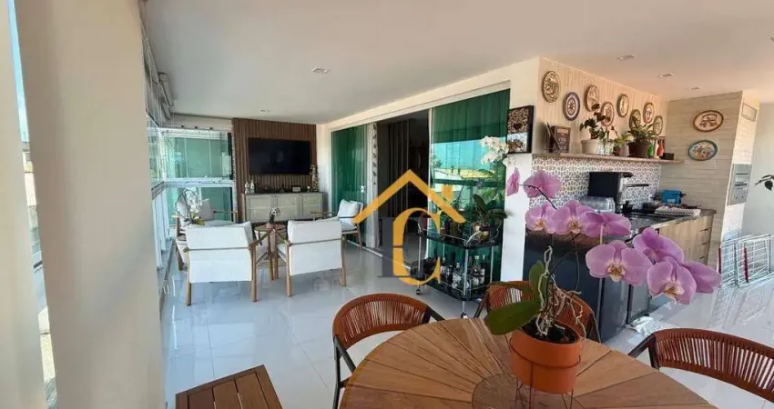 Apartamento  com 3 quartos, sendo 2 suítes à venda, 197 m² por r$ 1.450.000 - costazul - rio das ostras/rj