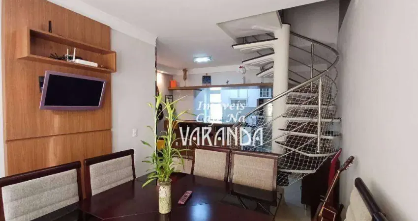 Apartamento duplex com 3 dormitórios à venda, 148 m² por r$ 1.010.000,00 - condomínio residencial valinhos - valinhos/sp