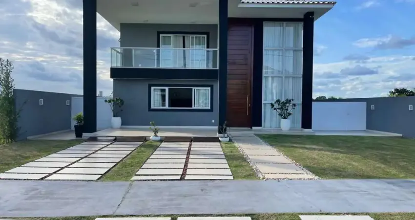 Casa em condomínio para venda em camaçari, alphaville (abrantes), 3 suítes, 4 banheiros, 2 vagas